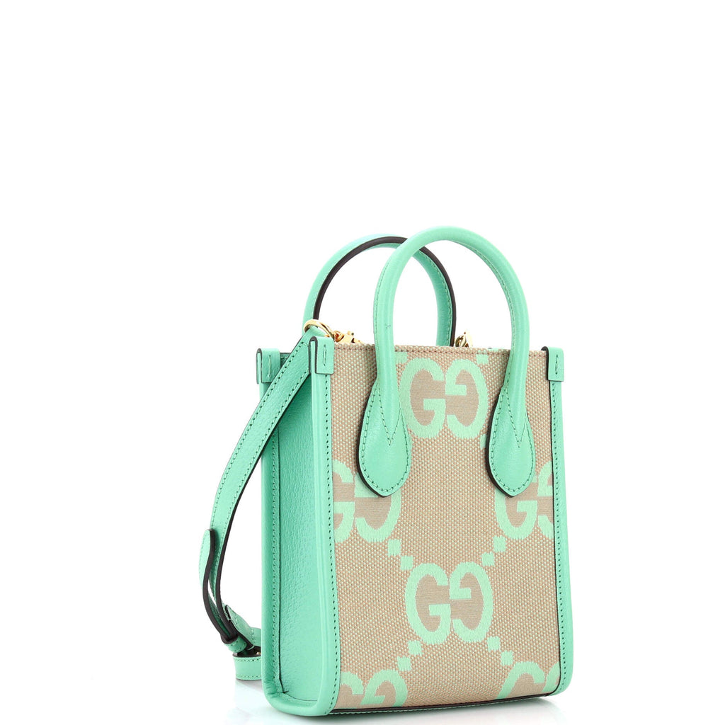 Vertical Tote Jumbo GG Canvas Mini