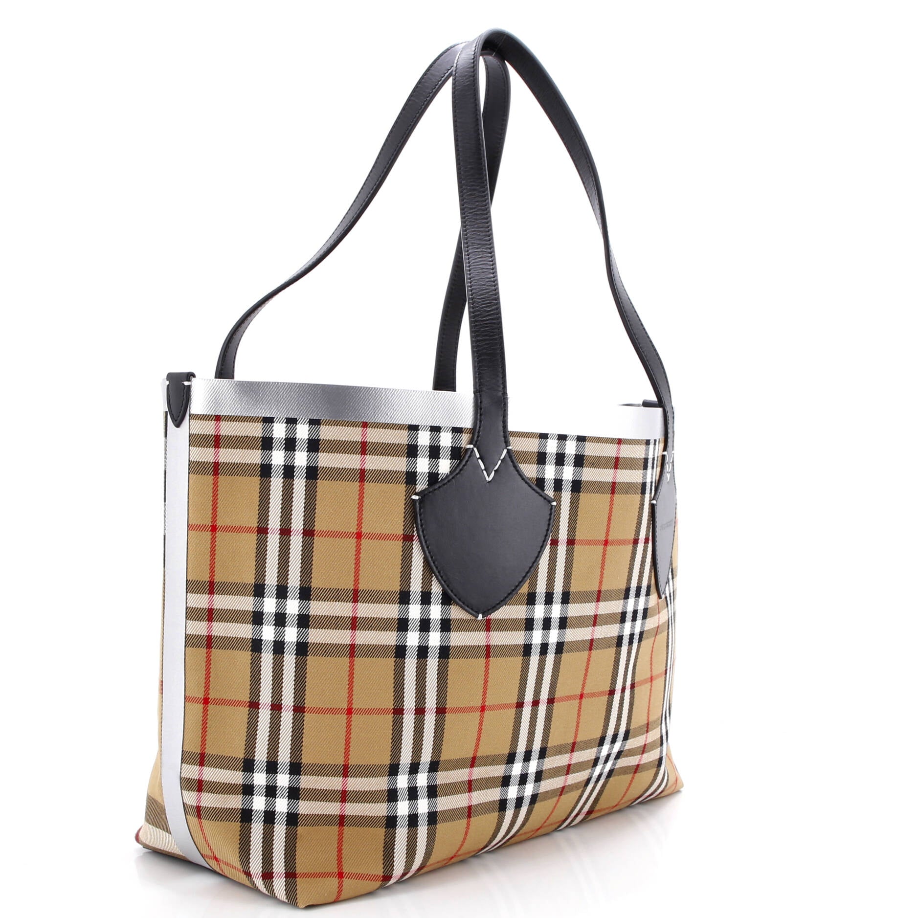 Reversible Giant Tote Vintage Check Canvas Large