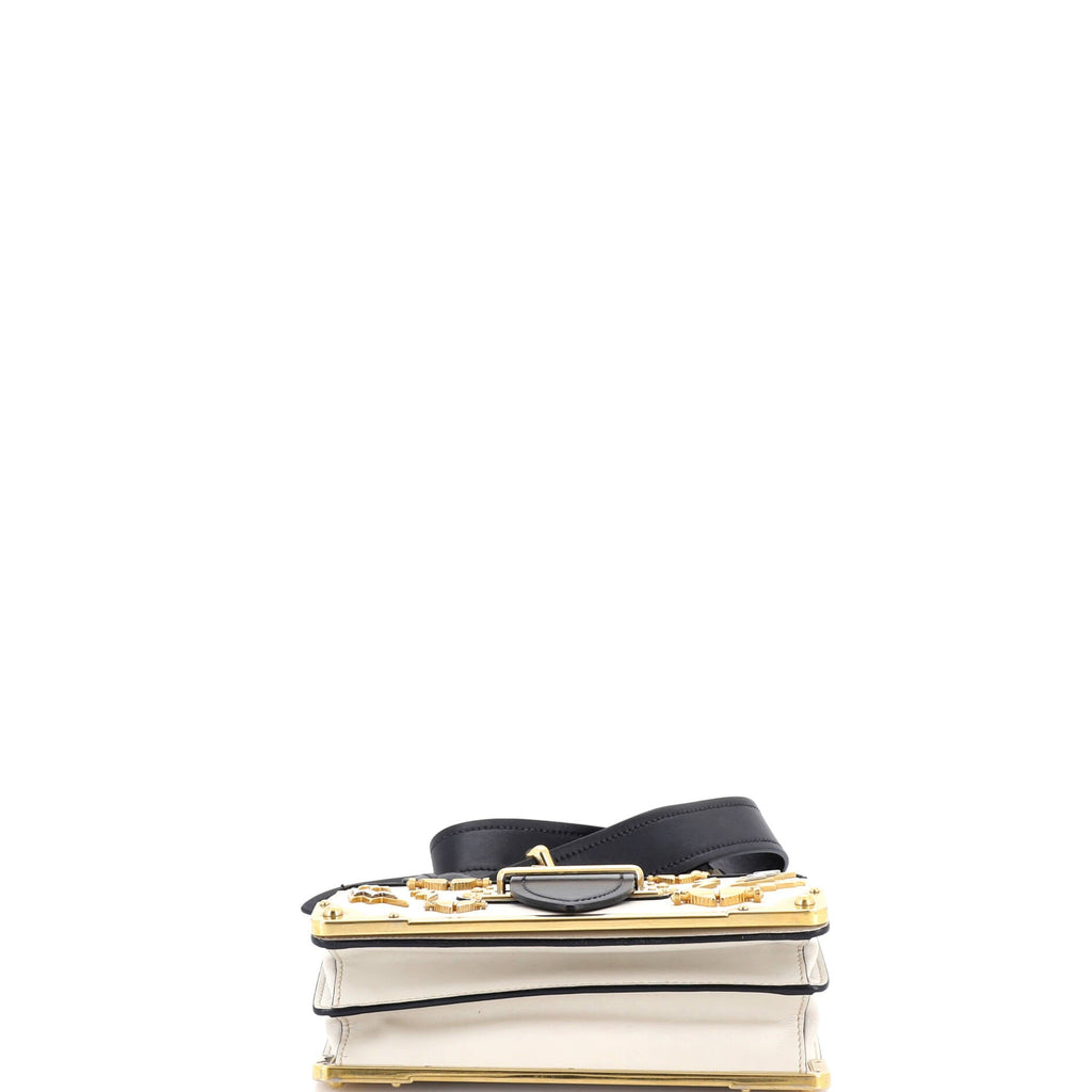 Cahier Crossbody Bag Embellished Leather Small