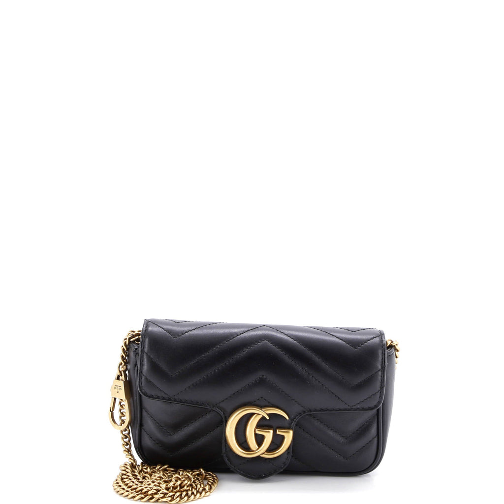 GG Marmont Flap Bag Matelasse Leather Super Mini