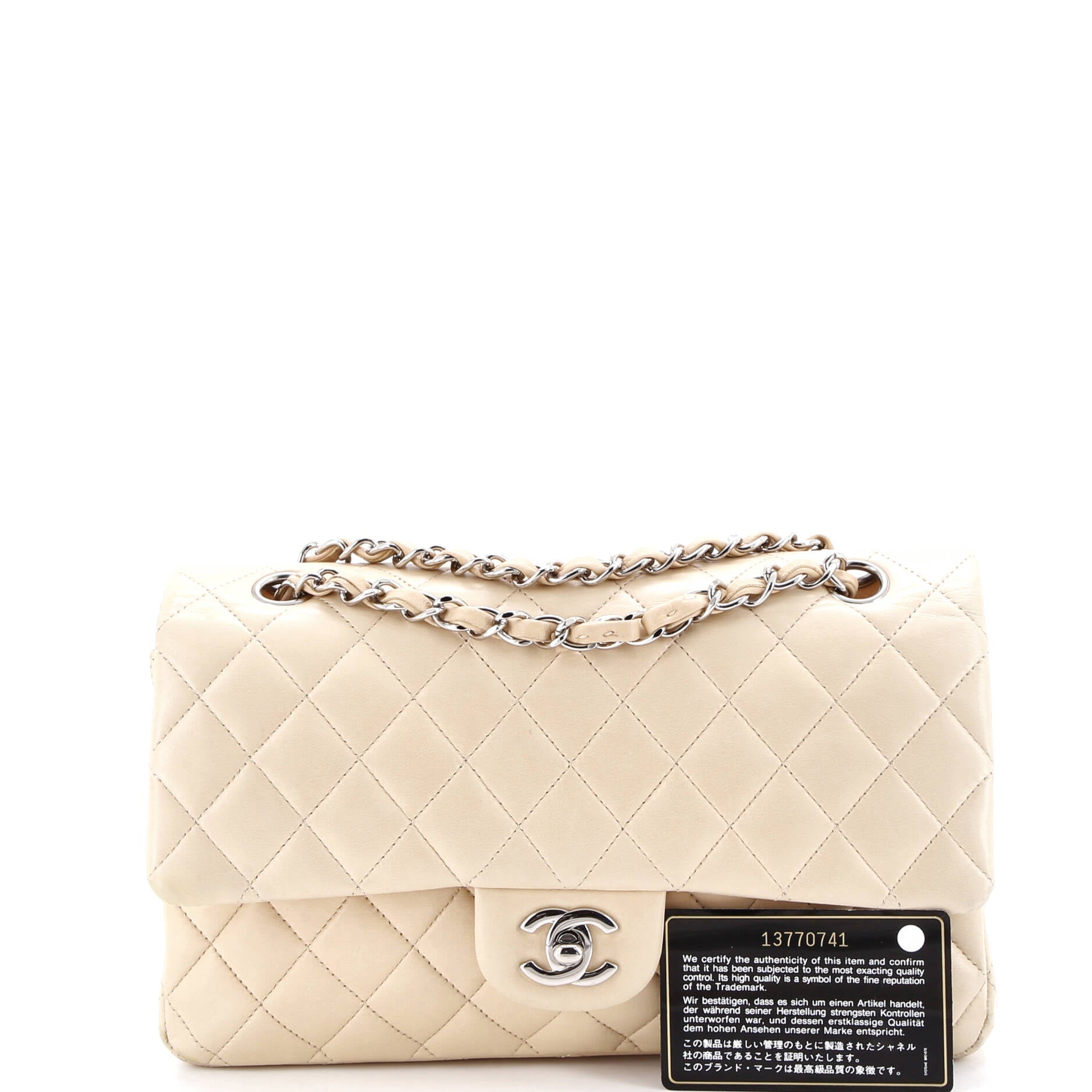 Classic Double Flap Bag Quilted Lambskin Medium
