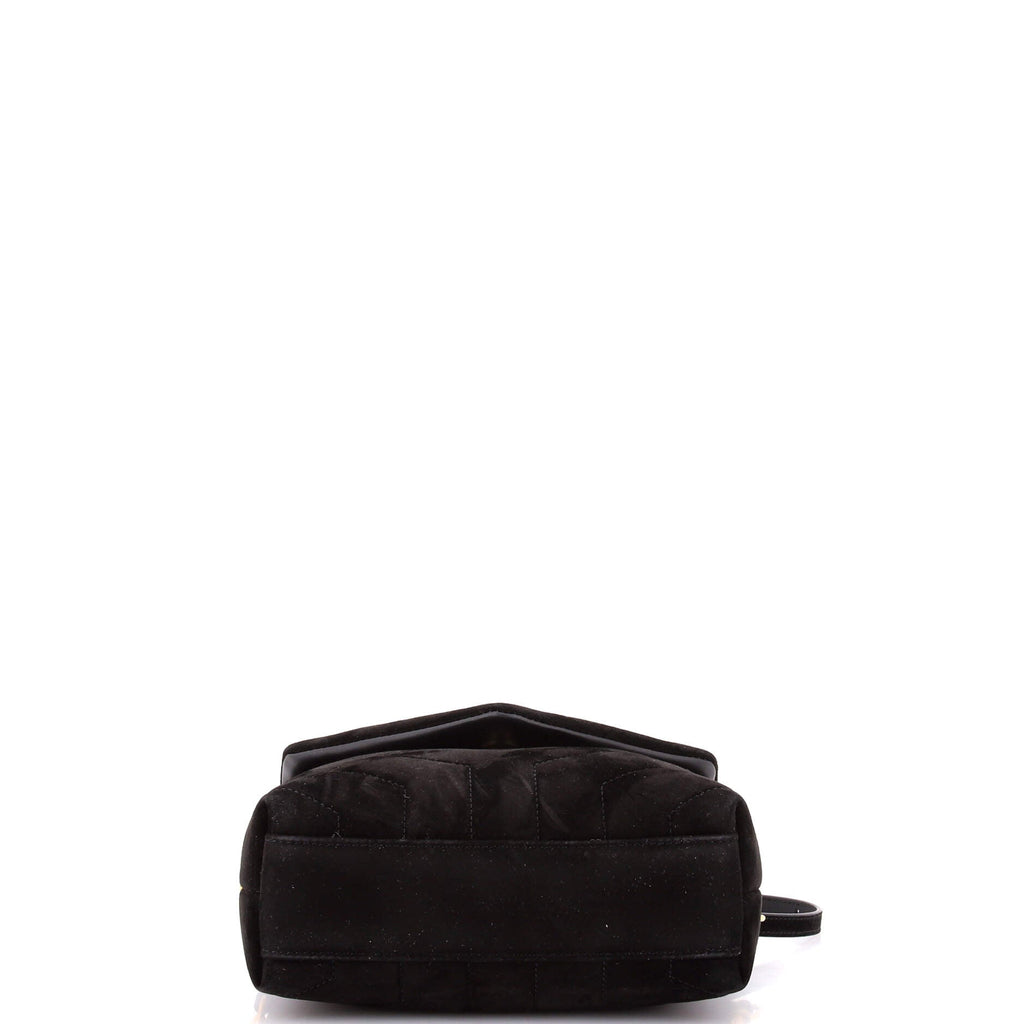 Loulou Shoulder Bag Matelasse Chevron Suede Toy
