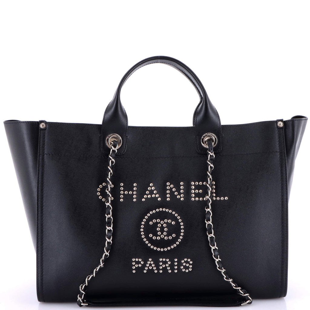Deauville Tote Studded Caviar Medium
