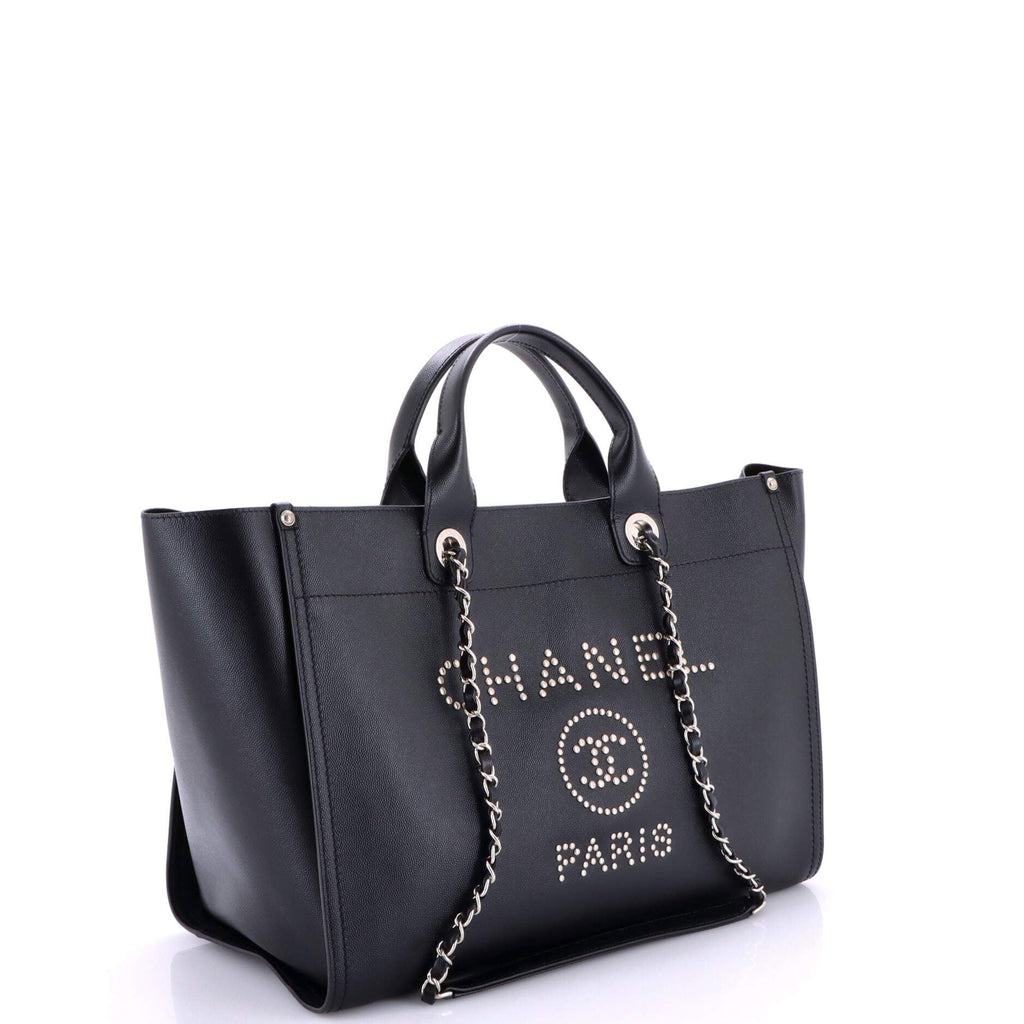 Deauville Tote Studded Caviar Medium