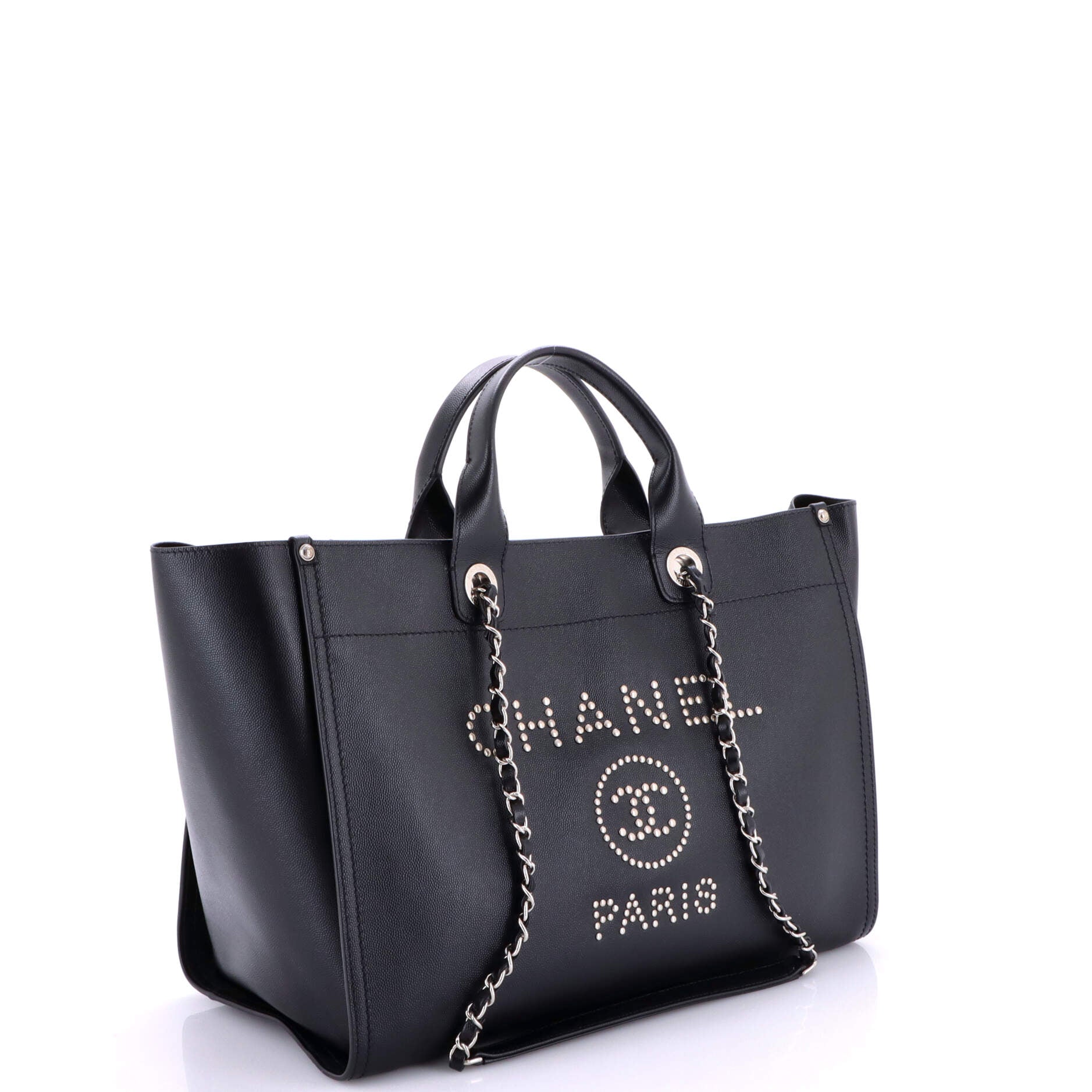 Deauville Tote Studded Caviar Medium