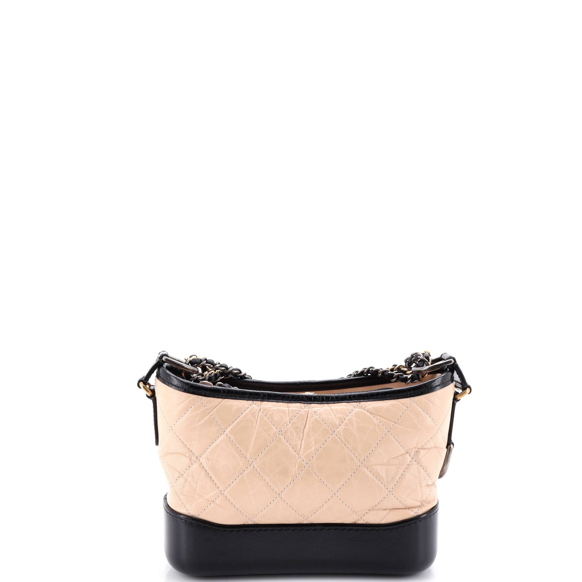 Gabrielle Hobo Quilted Aged Calfskin Small