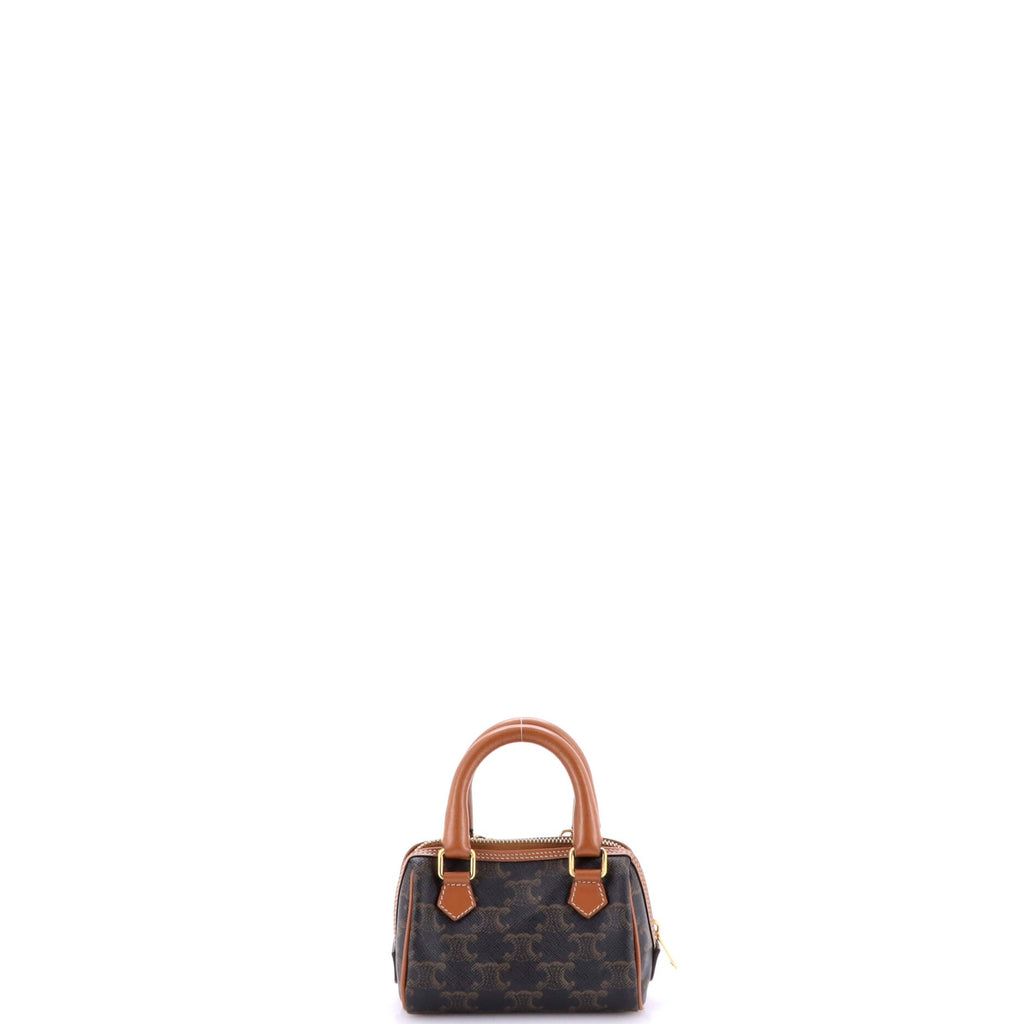 Boston Bag Triomphe Coated Canvas Mini