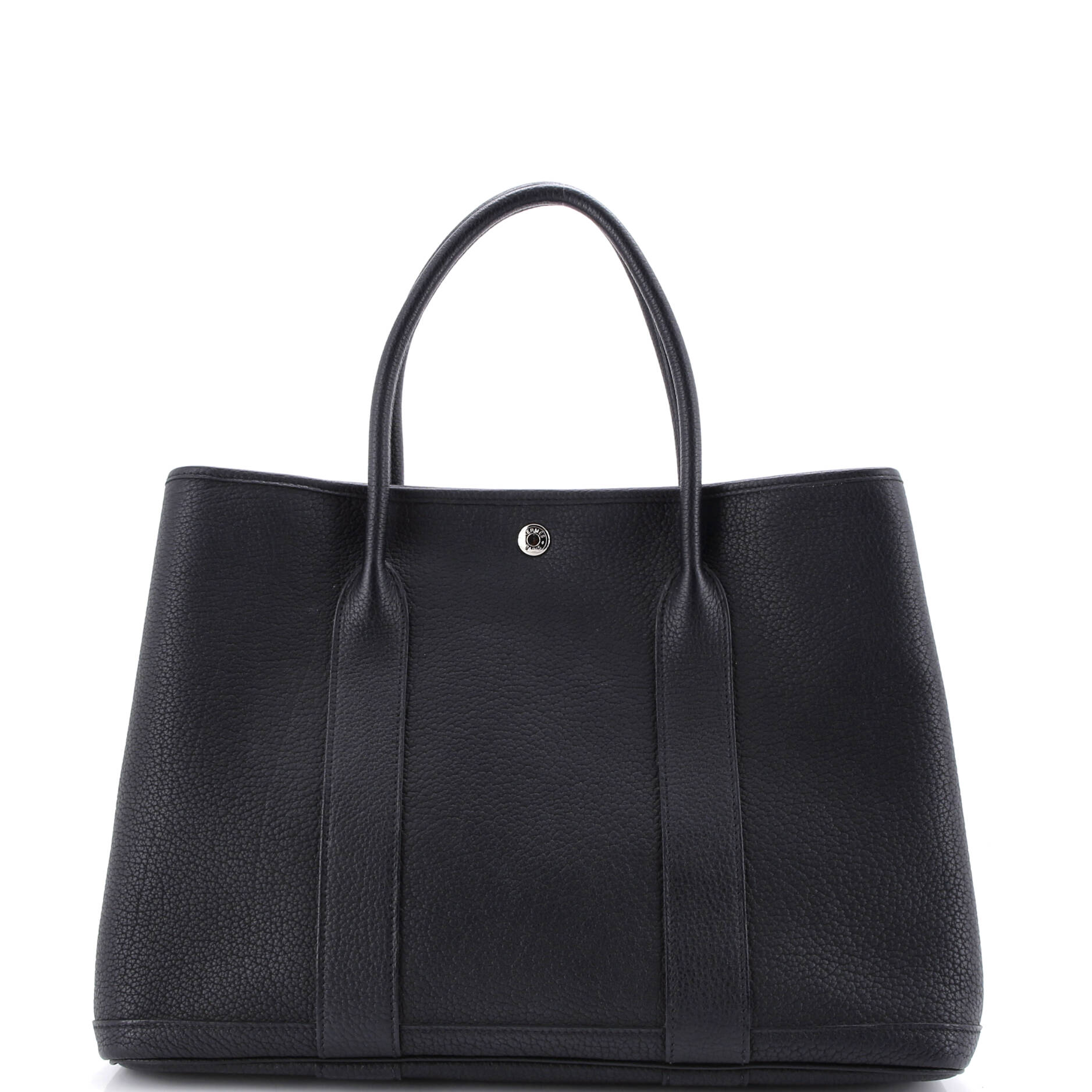 Garden Party Tote Leather with Printed Interior 36