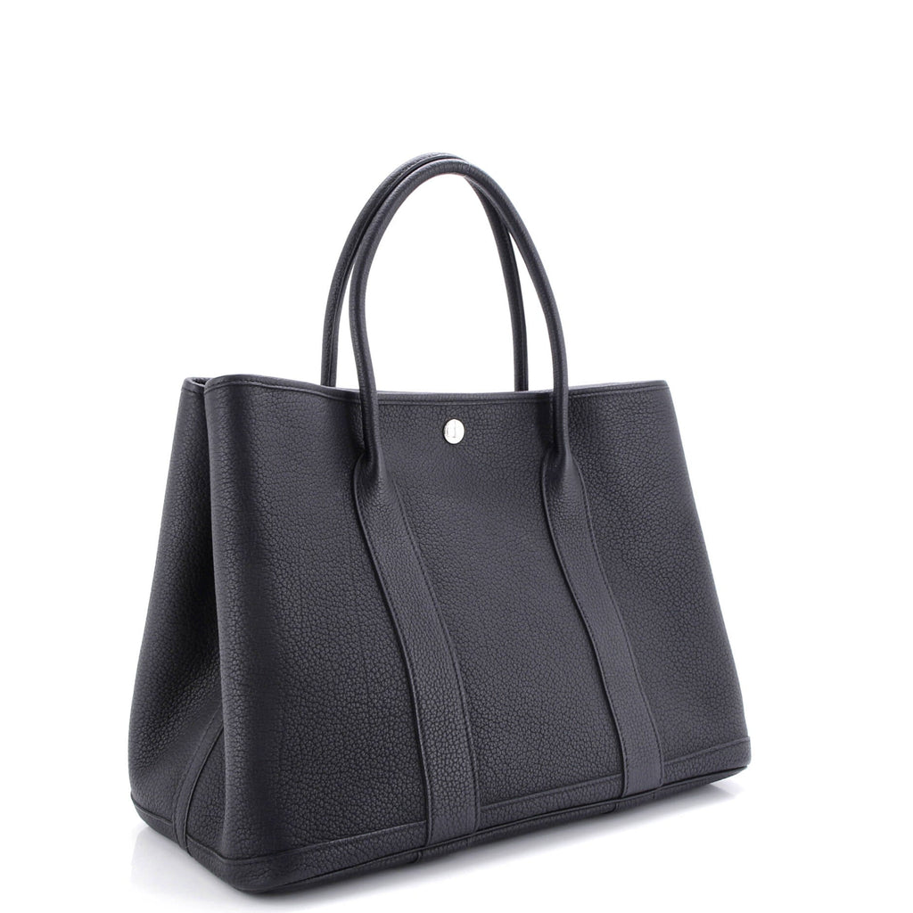 Garden Party Tote Leather with Printed Interior 36