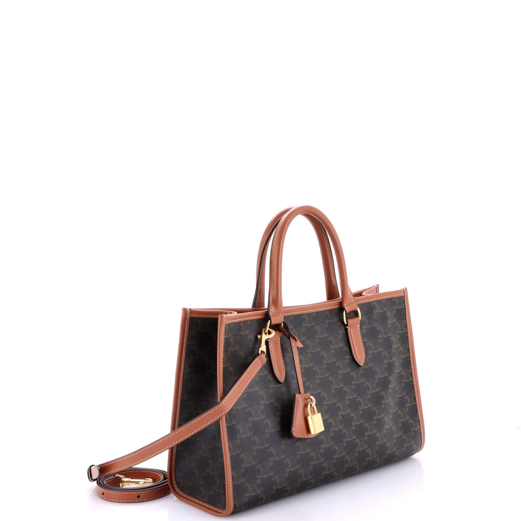 Horizontal Cabas Tote Triomphe Coated Canvas Mini