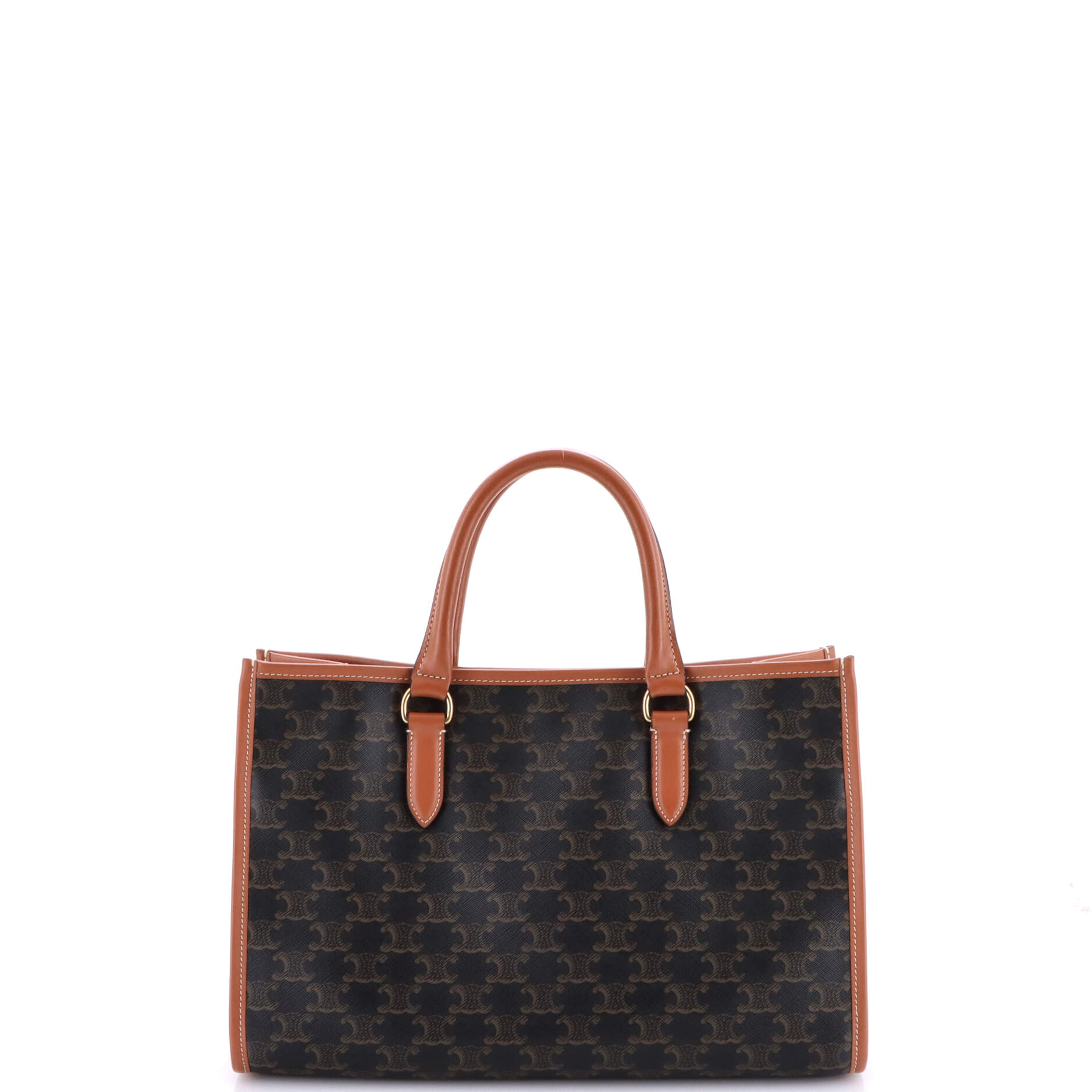 Horizontal Cabas Tote Triomphe Coated Canvas Mini