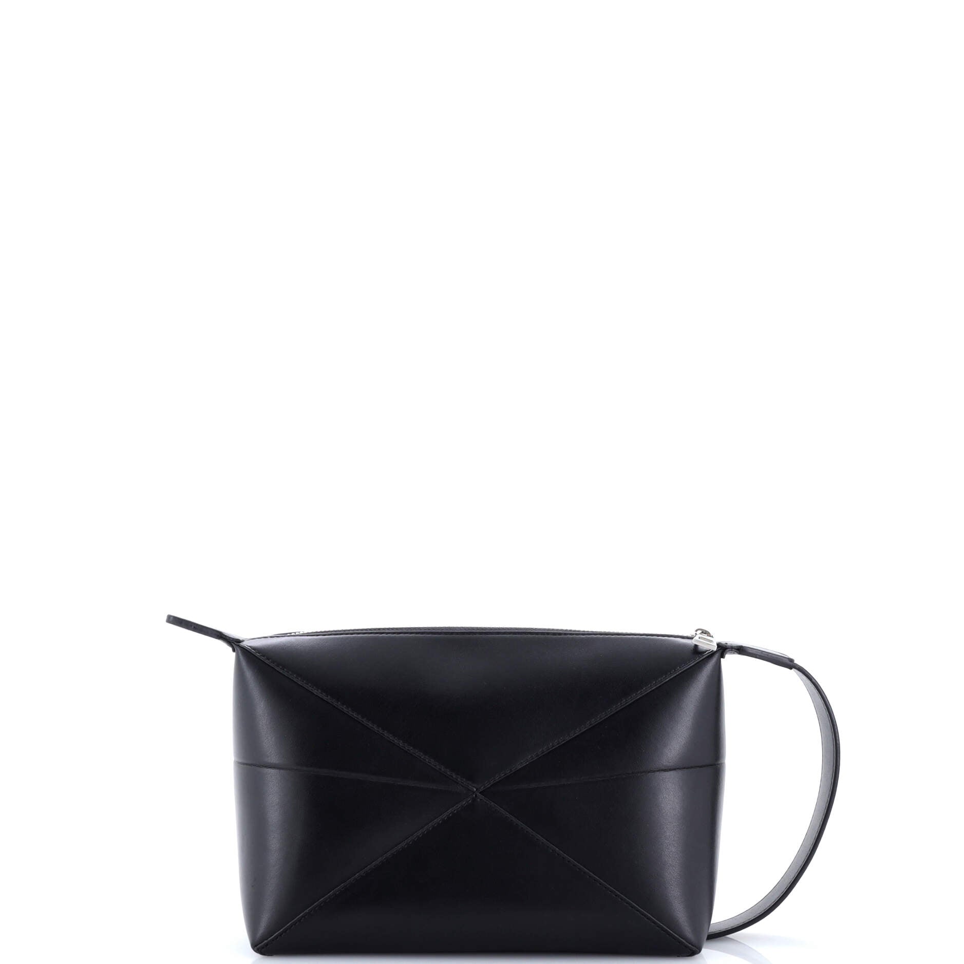Puzzle Fold Wash Bag Leather