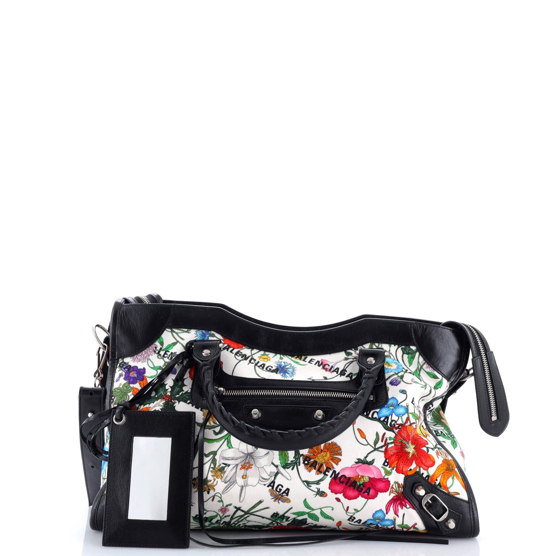 x Balenciaga The Hacker Project Neo Classic City Bag Flora Canvas Medium