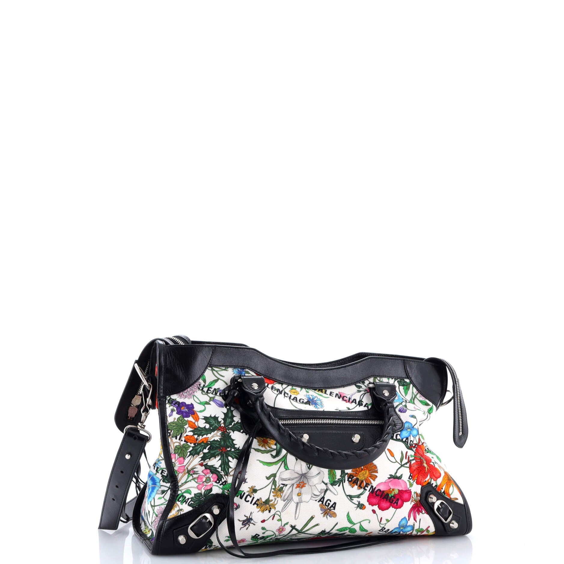 x Balenciaga The Hacker Project Neo Classic City Bag Flora Canvas Medium