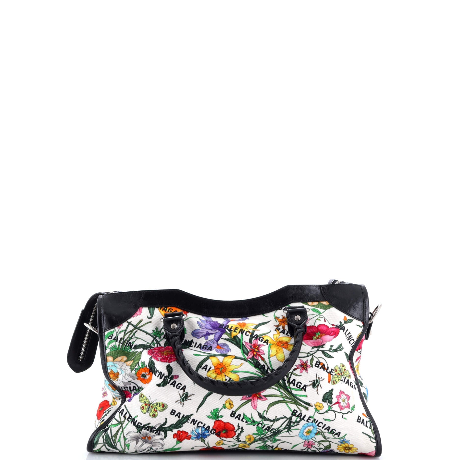 x Balenciaga The Hacker Project Neo Classic City Bag Flora Canvas Medium