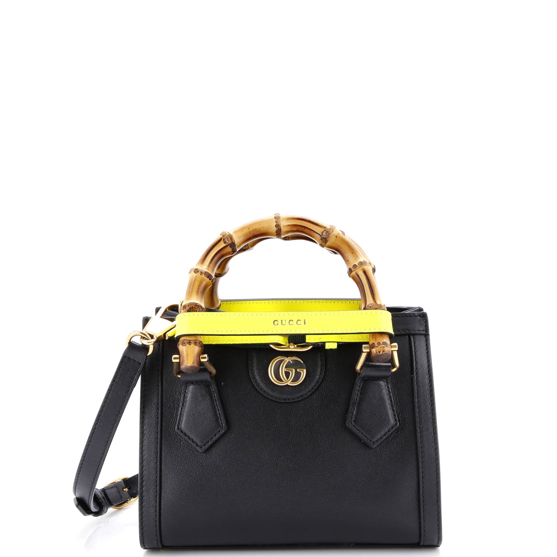Diana NM Bamboo Handle Tote Leather Mini