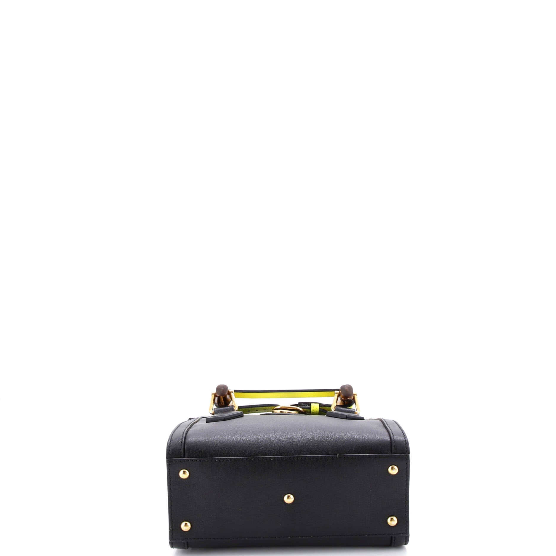 Diana NM Bamboo Handle Tote Leather Mini