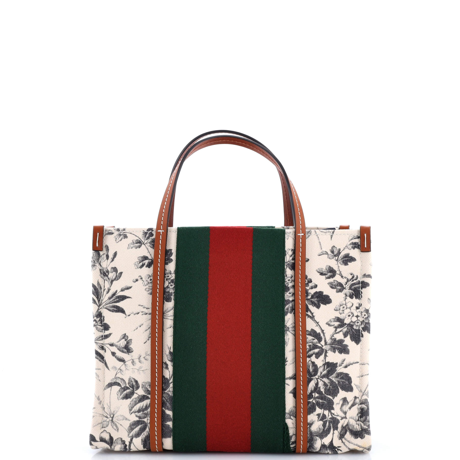 Interlocking G Web Tote Printed Canvas Small