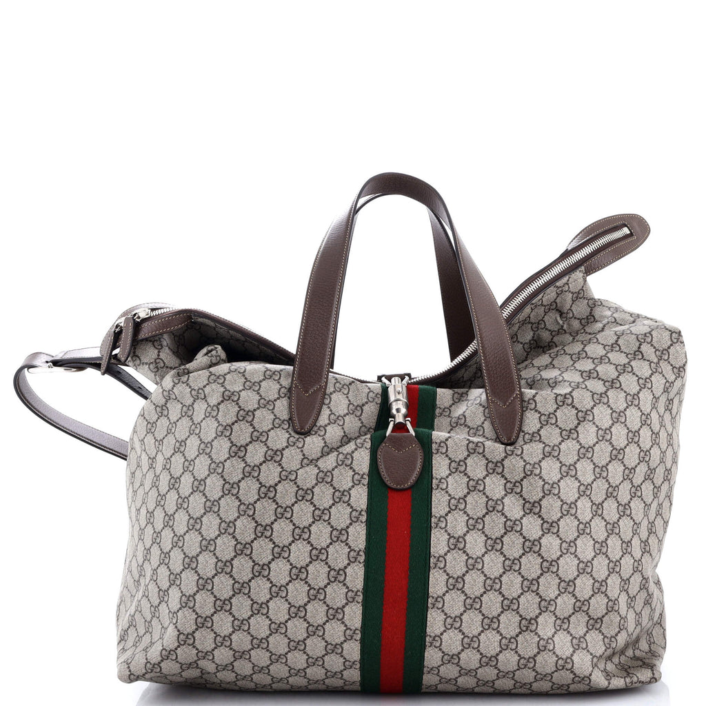 Jackie 1961 Duffle Bag GG Coated Canvas Large