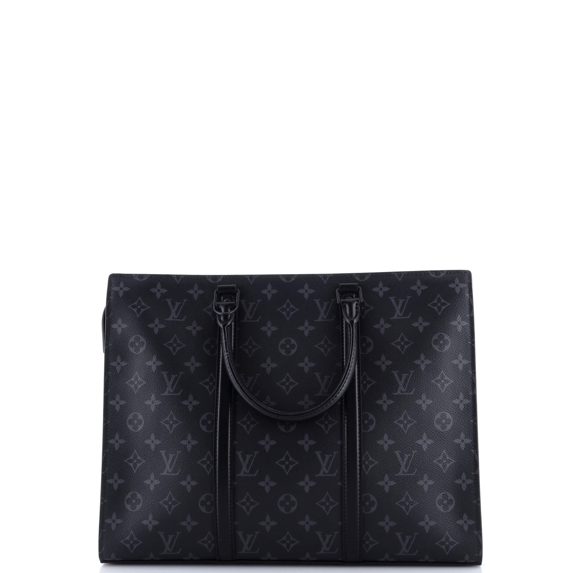 Sac Plat Zipper Tote Monogram Eclipse Canvas Horizontal