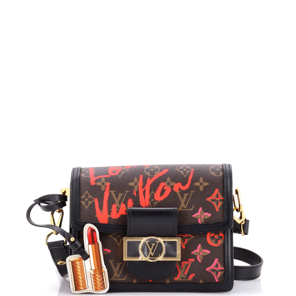 Dauphine Shoulder Bag Limited Edition Fall in Love Monogram Canvas Mini