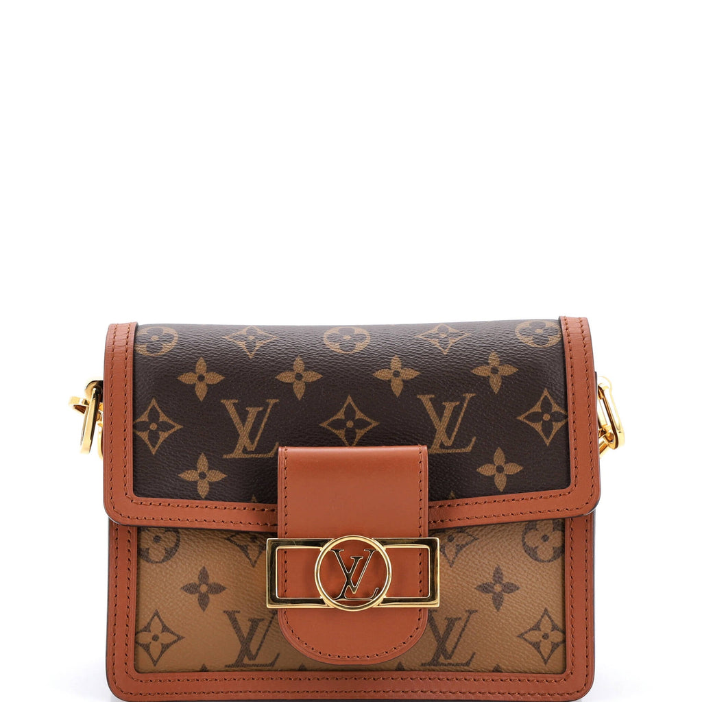 Dauphine Shoulder Bag Reverse Monogram Canvas Mini