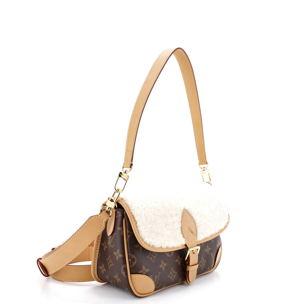 Diane NM Handbag Monogram Canvas with Shearling