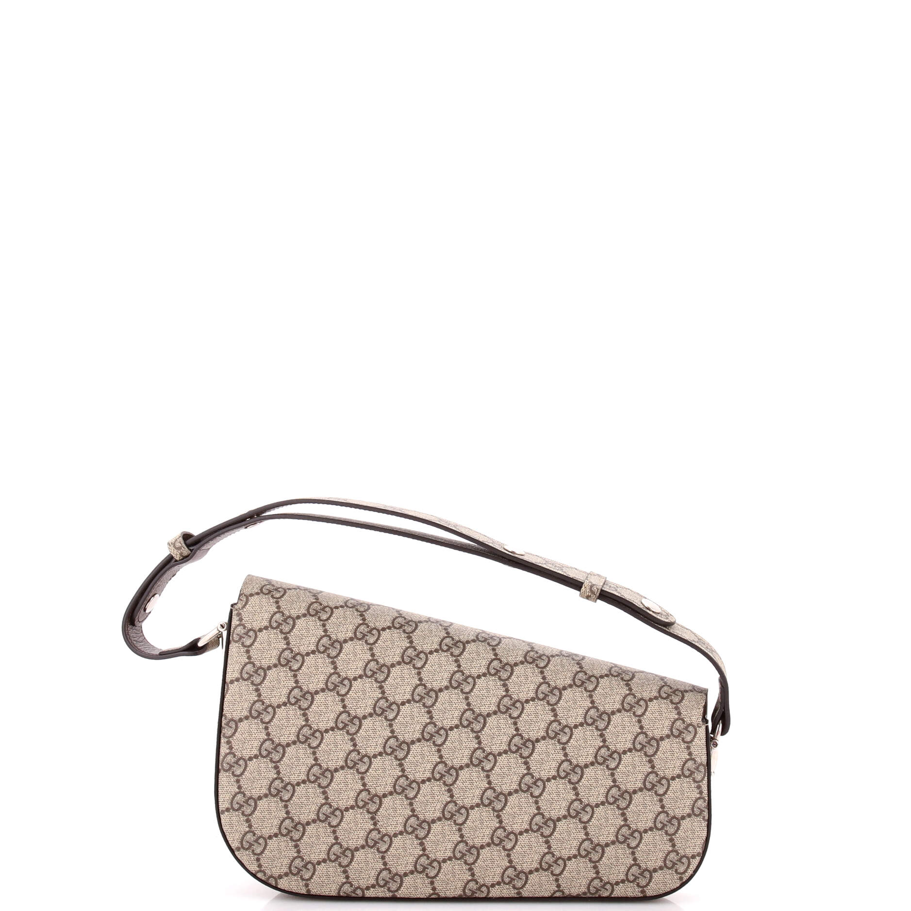 Horsebit 1955 Asymmetric Shoulder Bag GG Coated Canvas Small