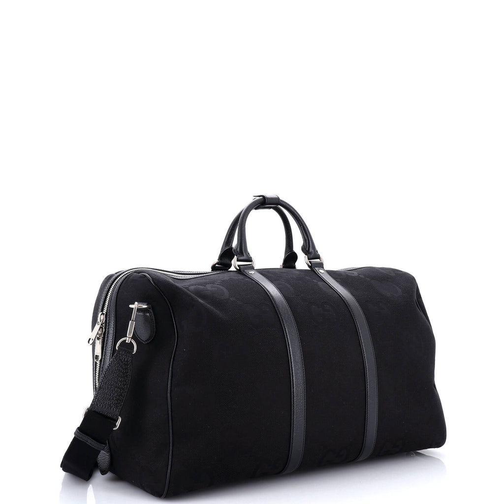 Convertible Duffle Bag Jumbo GG Canvas Large
