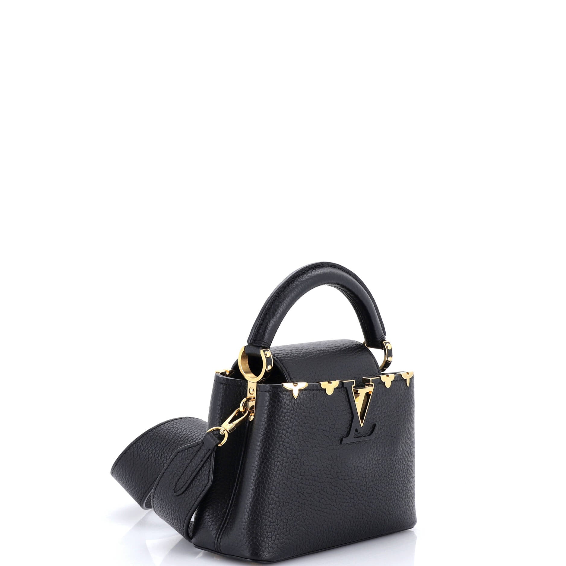 Capucines Bag Leather with Embellished Detail Mini