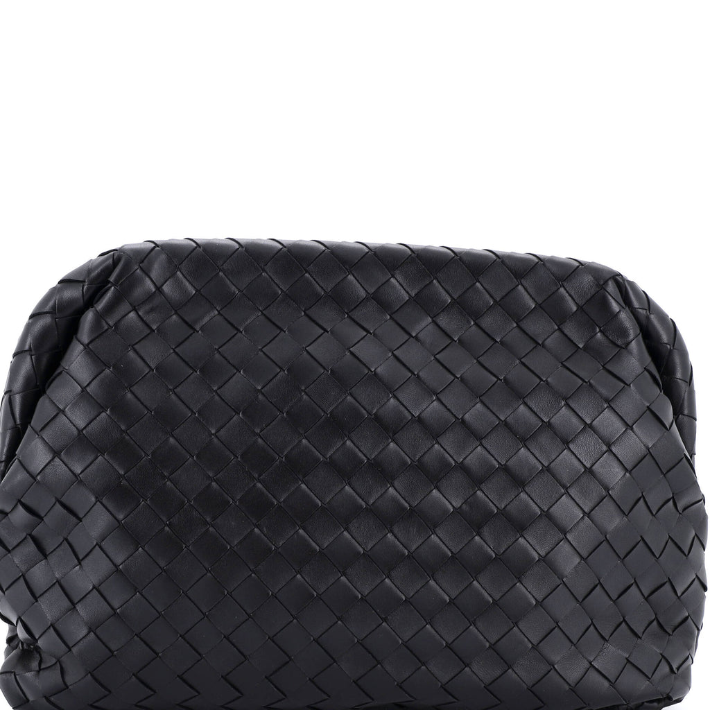 Clasp Bag Intrecciato Leather Medium