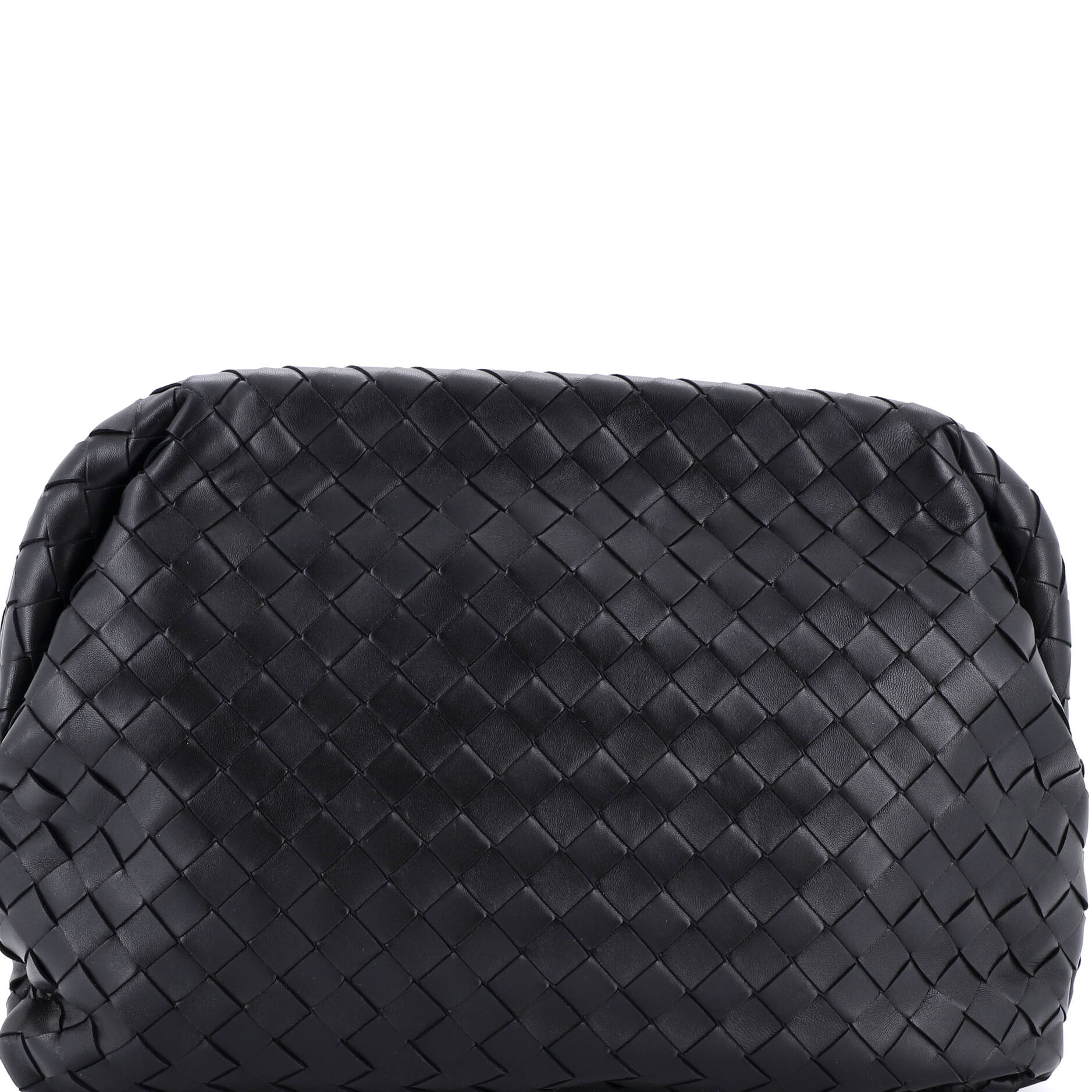 Clasp Bag Intrecciato Leather Medium