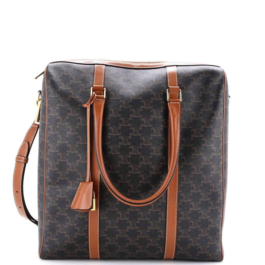 Boston Bag Triomphe Coated Canvas Vertical
