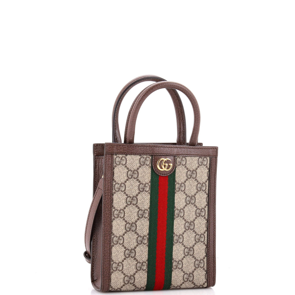 Ophidia Convertible Tote GG Coated Canvas Super Mini