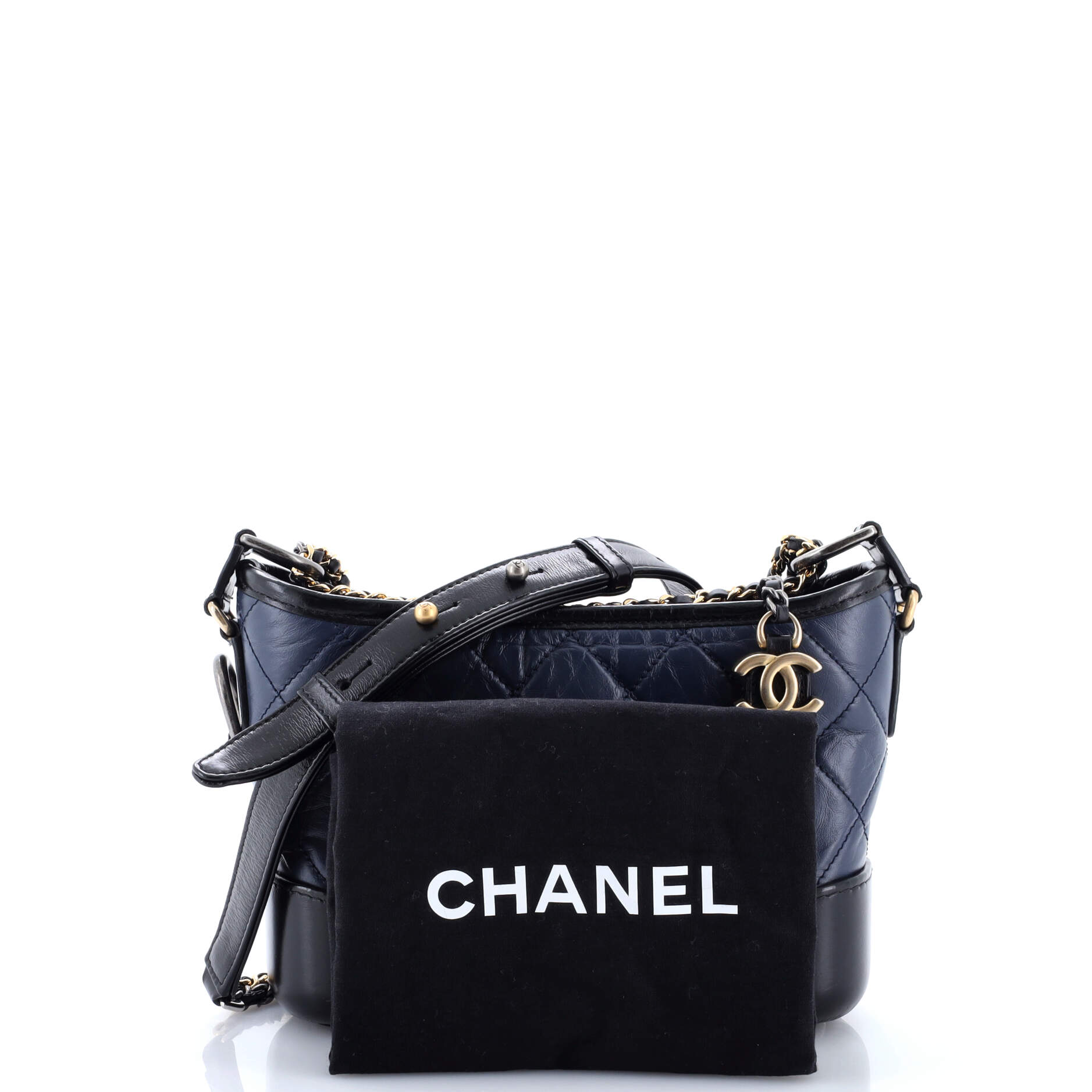 Gabrielle Hobo Quilted Aged Calfskin Small