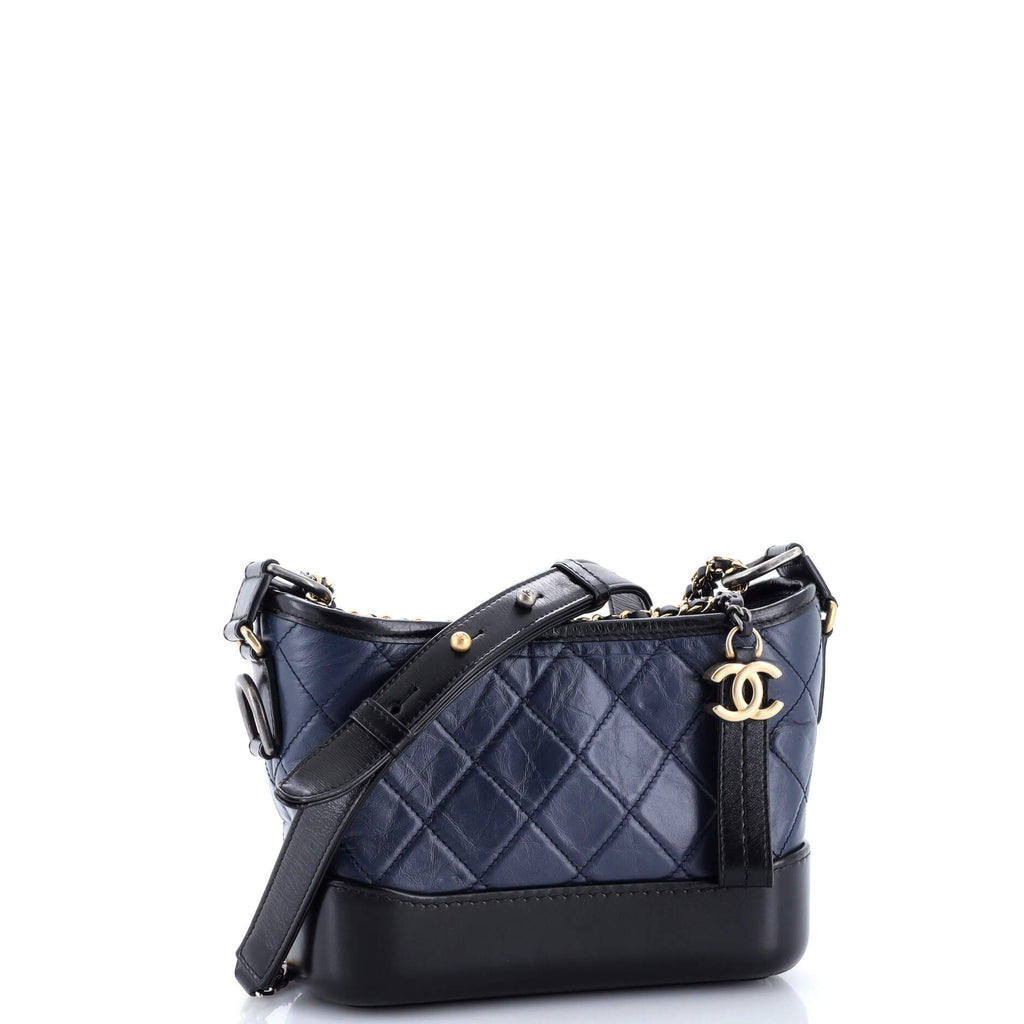 Gabrielle Hobo Quilted Aged Calfskin Small