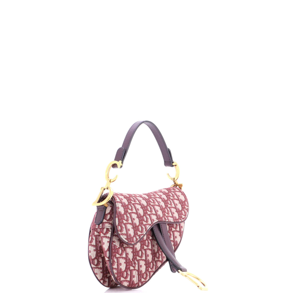 Saddle Handbag Oblique Canvas Mini