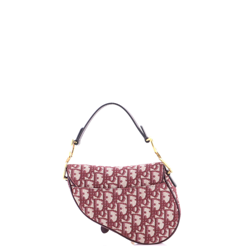 Saddle Handbag Oblique Canvas Mini