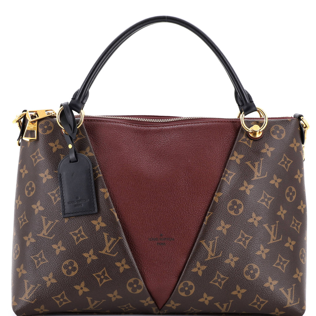 V Tote Monogram Canvas and Leather MM
