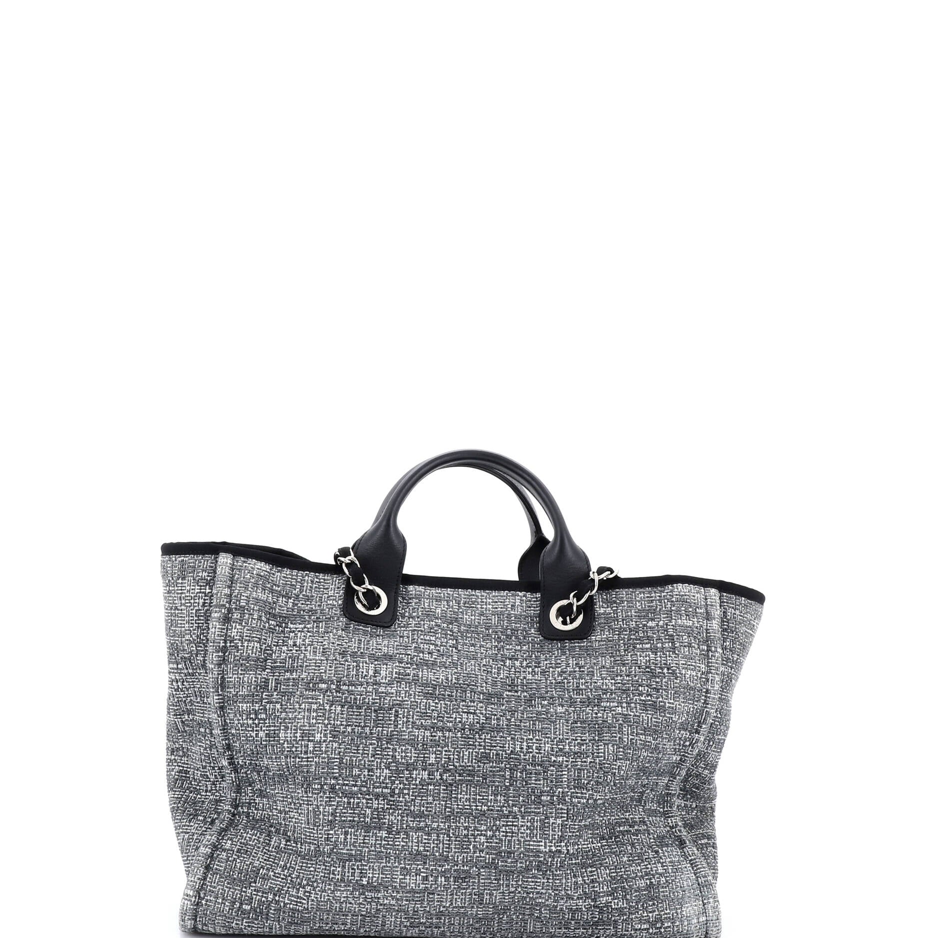 Deauville Tote Raffia with Glitter Detail Medium