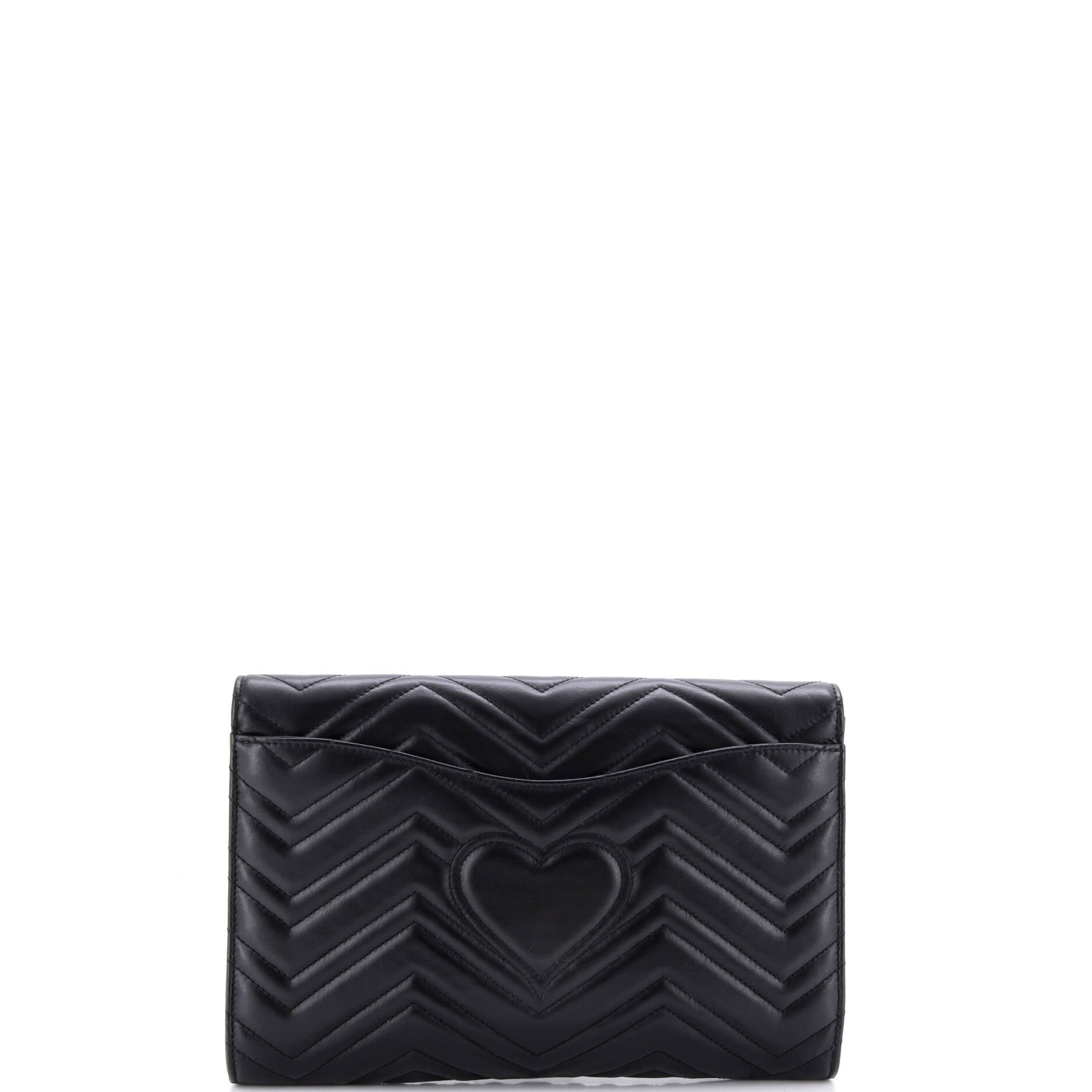 GG Marmont Flap Clutch Matelasse Leather