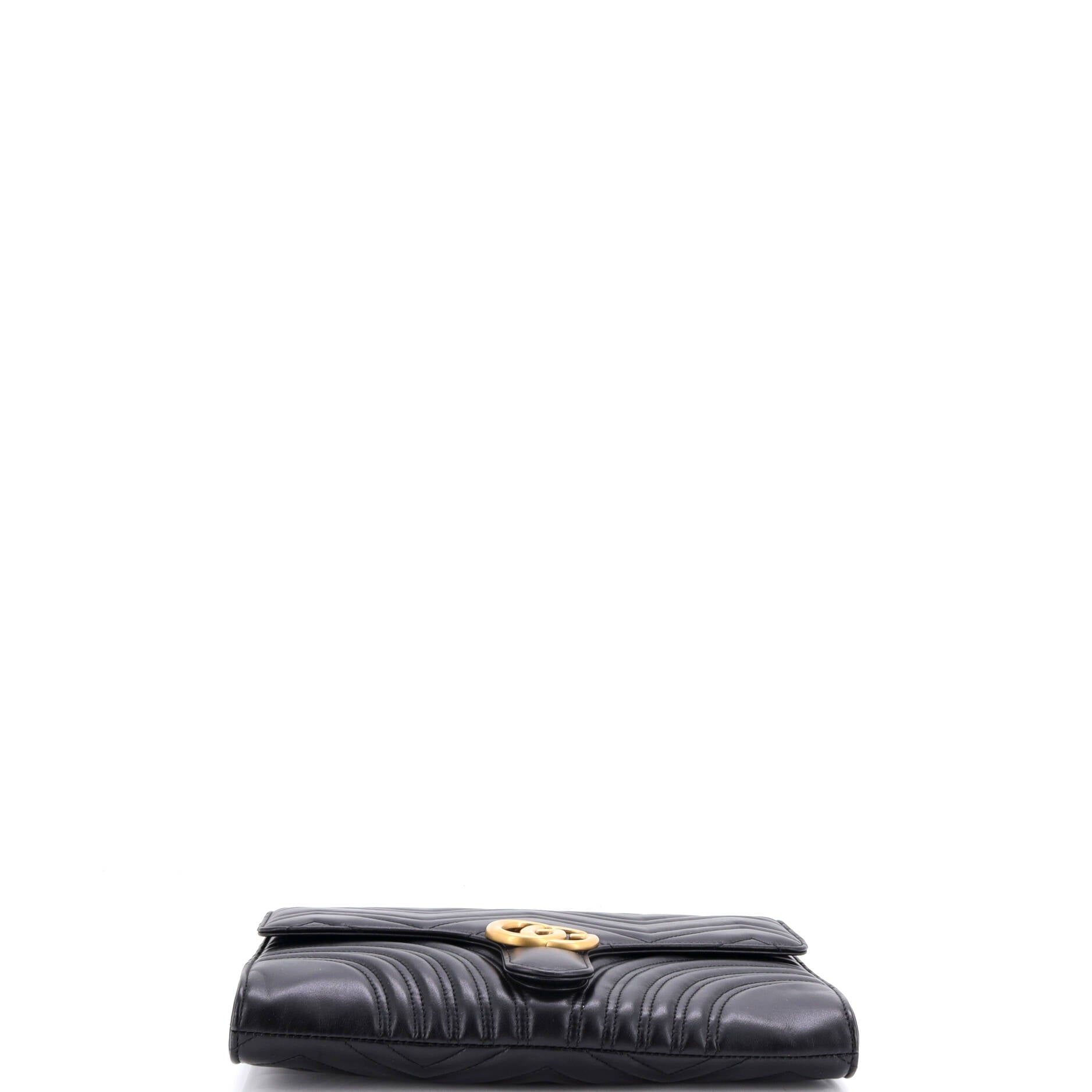 GG Marmont Flap Clutch Matelasse Leather