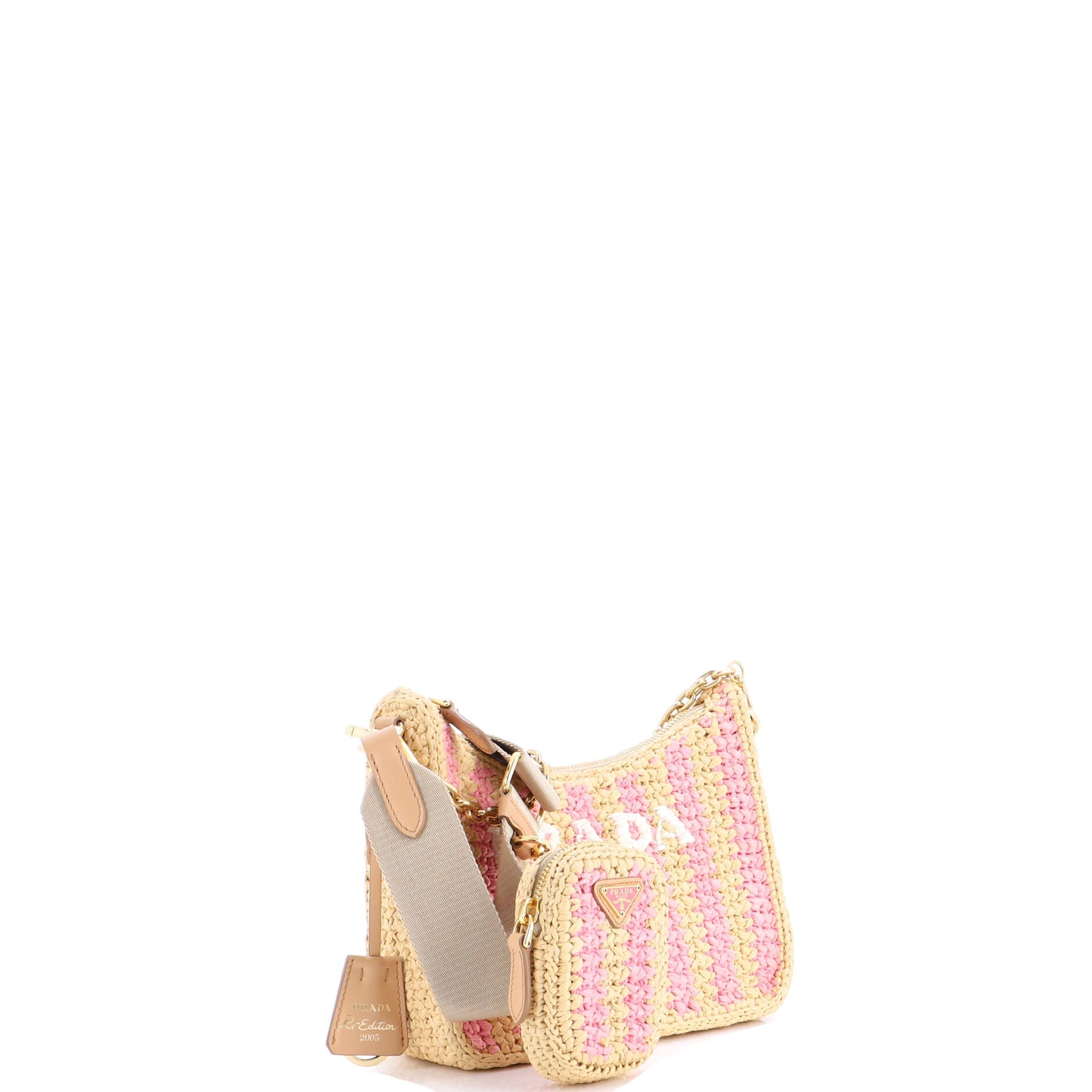 Re-Edition 2005 Shoulder Bag Raffia Small