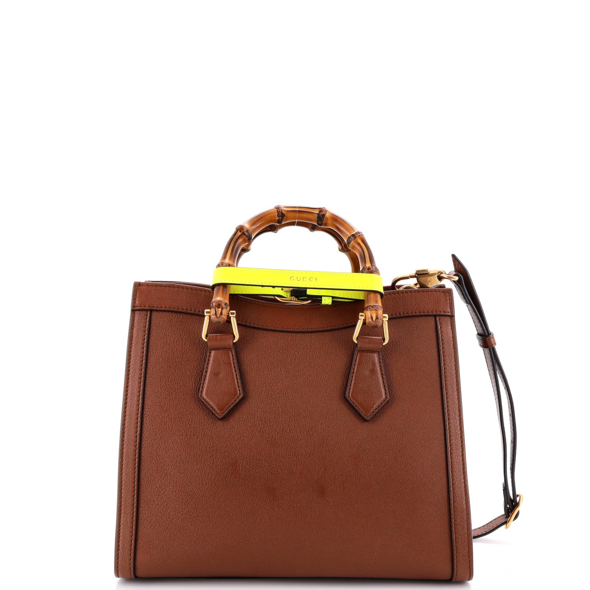 Diana NM Bamboo Handle Tote Leather Small
