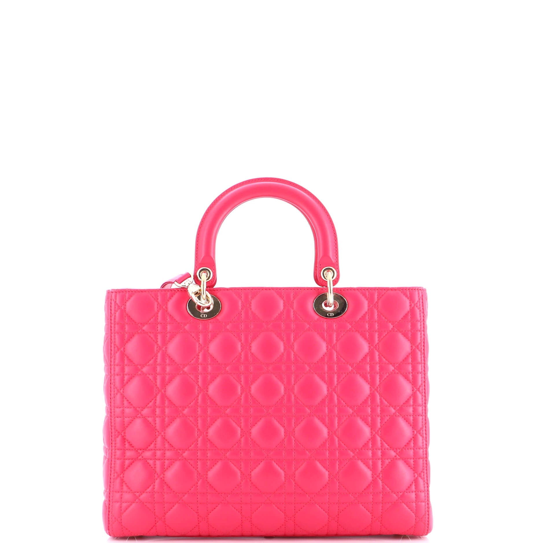Lady Dior Bag Cannage Quilt Lambskin Large
