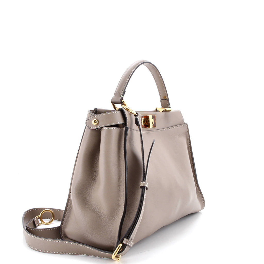 Peekaboo Bag Leather with Plexiglass Detail Regular