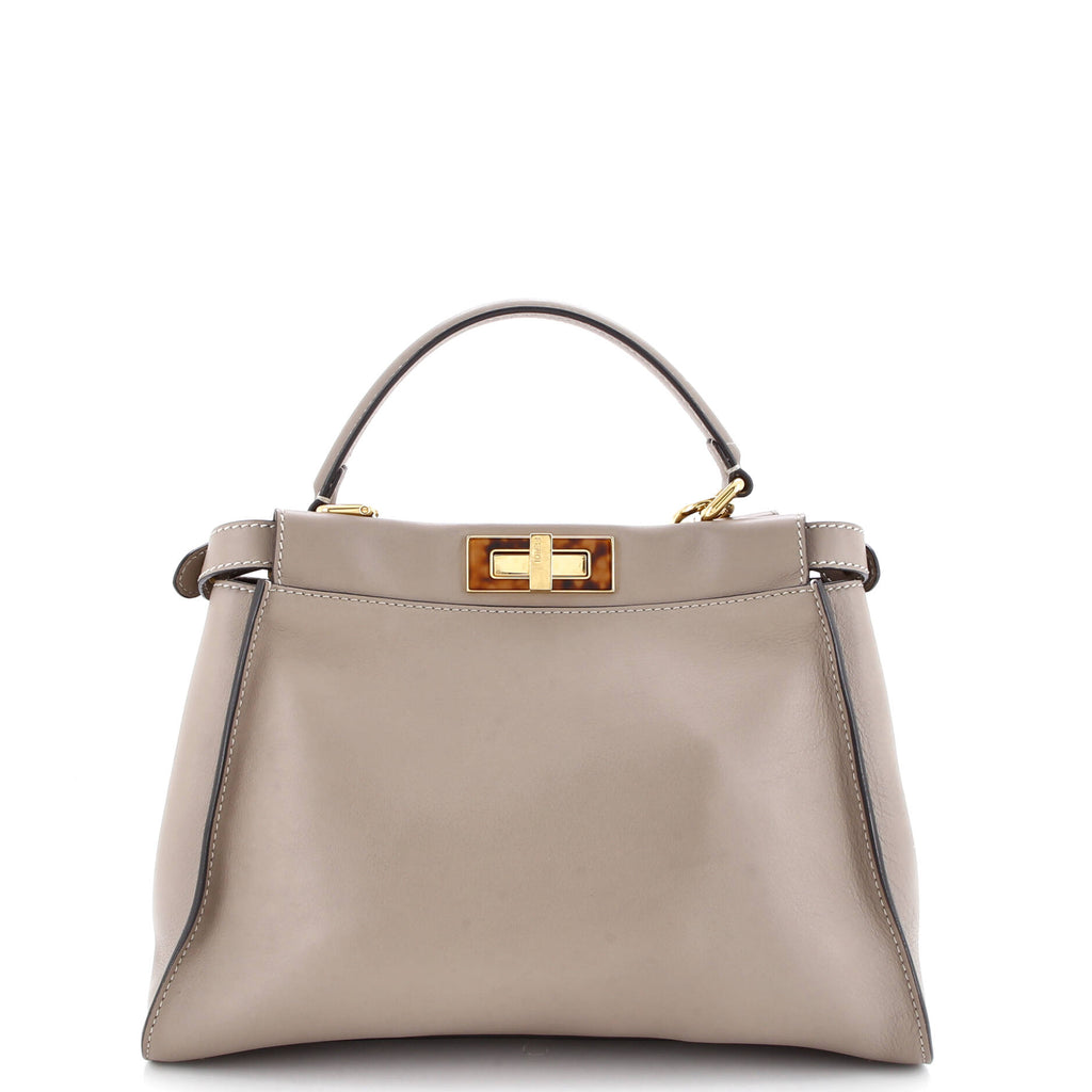 Peekaboo Bag Leather with Plexiglass Detail Regular