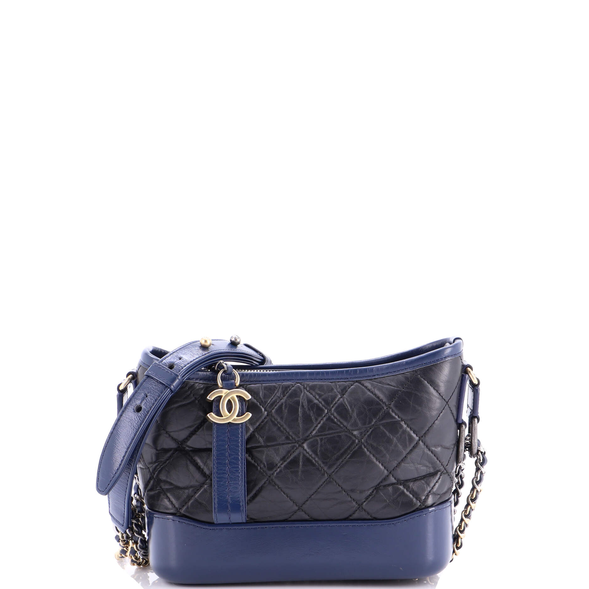 Gabrielle Hobo Quilted Aged Calfskin Small
