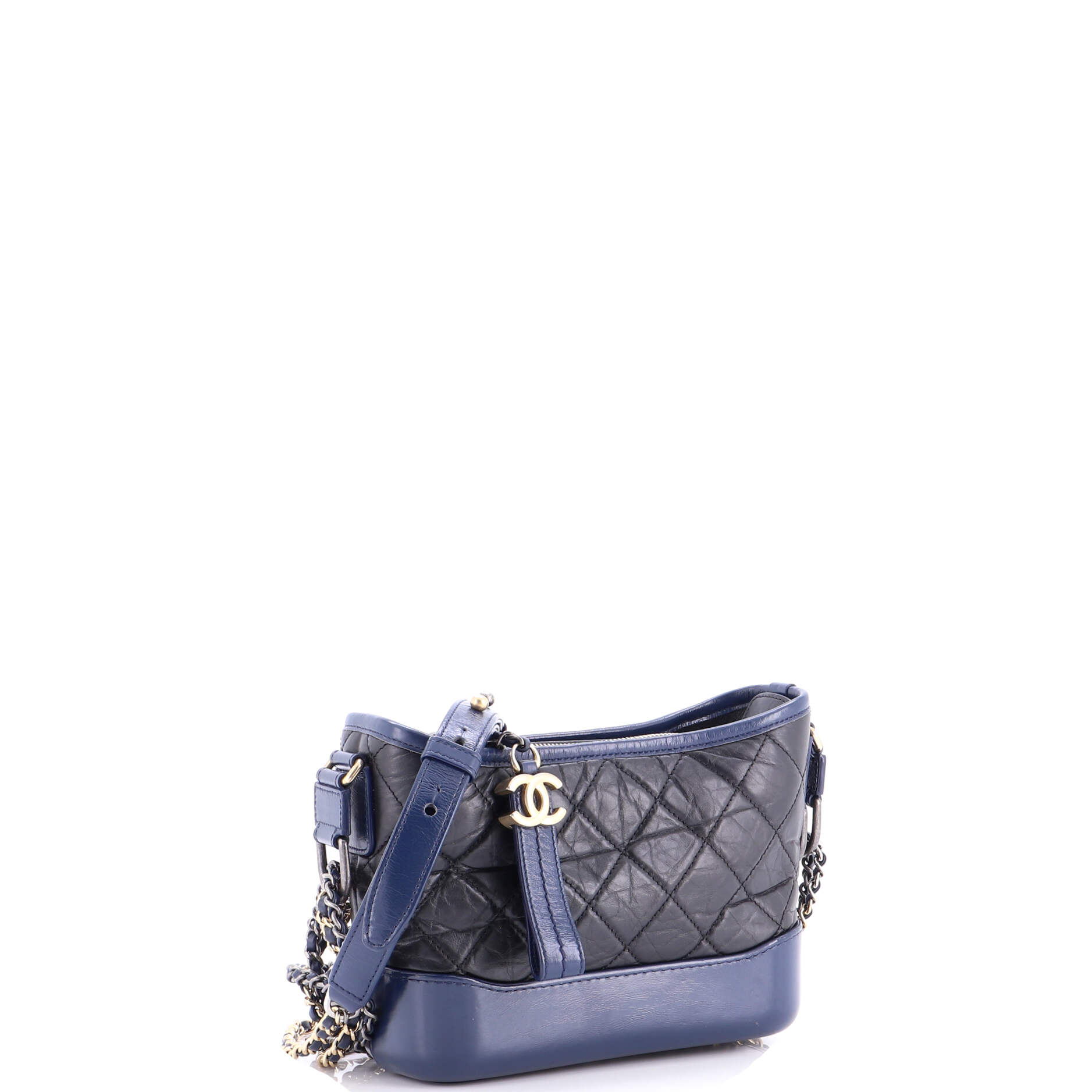 Gabrielle Hobo Quilted Aged Calfskin Small