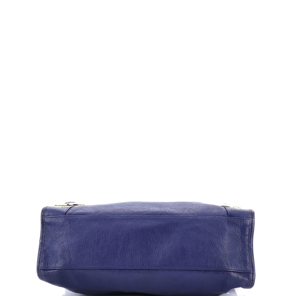 City Classic Metallic Edge Bag Leather Medium